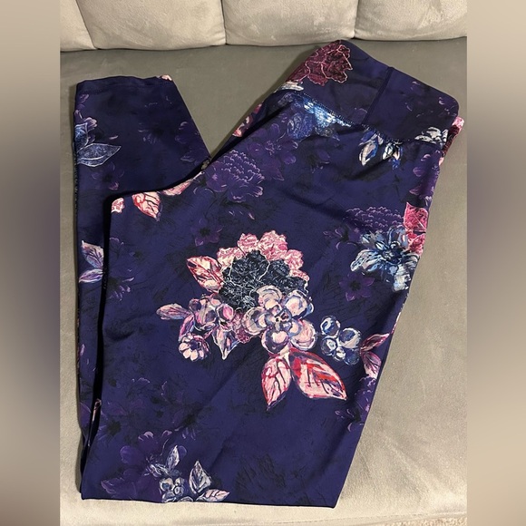 Robert Graham High-waist Leggings with Floral Print - Size L - Picture 1 of 4